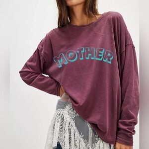 Free People Purple Long Sleeve Tee